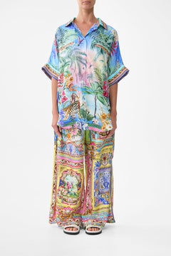 The CAMILLA Oversized Pocket Tunic in our Spirit Of Santa Maria print.