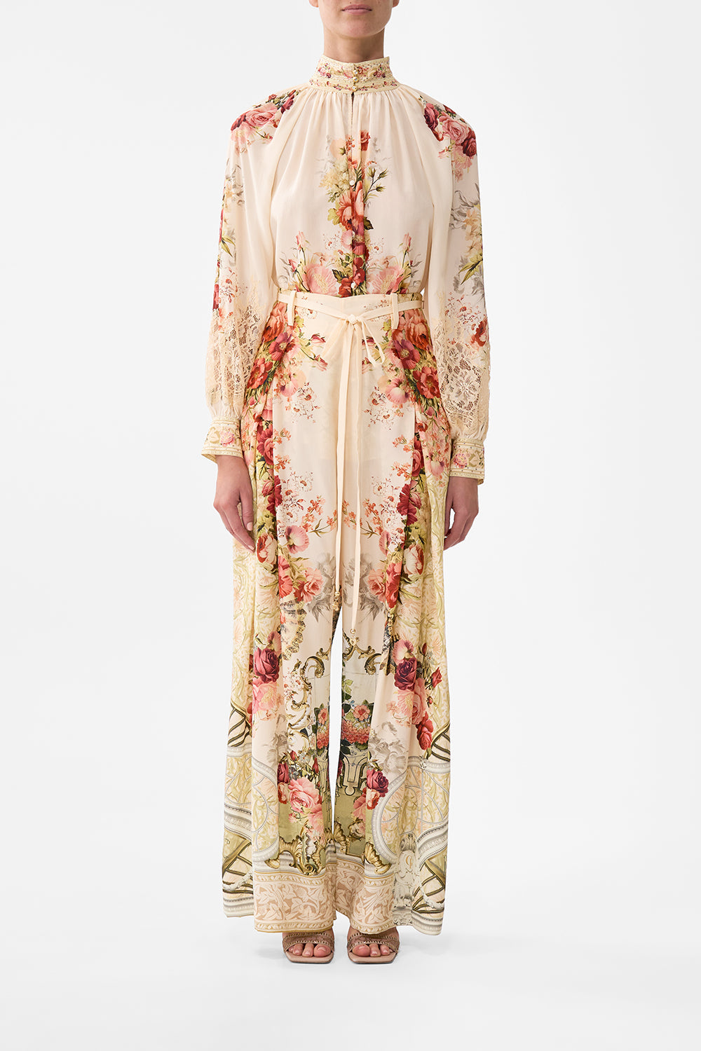 The CAMILLA Raglan Button Up Shirt in our Meet Me At The Majestic print.