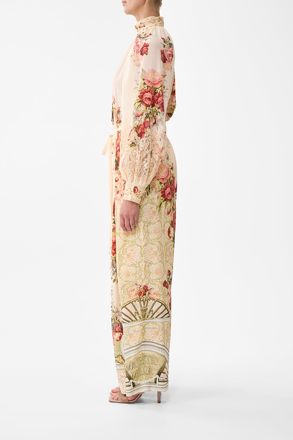 The CAMILLA Raglan Button Up Shirt in our Meet Me At The Majestic print.