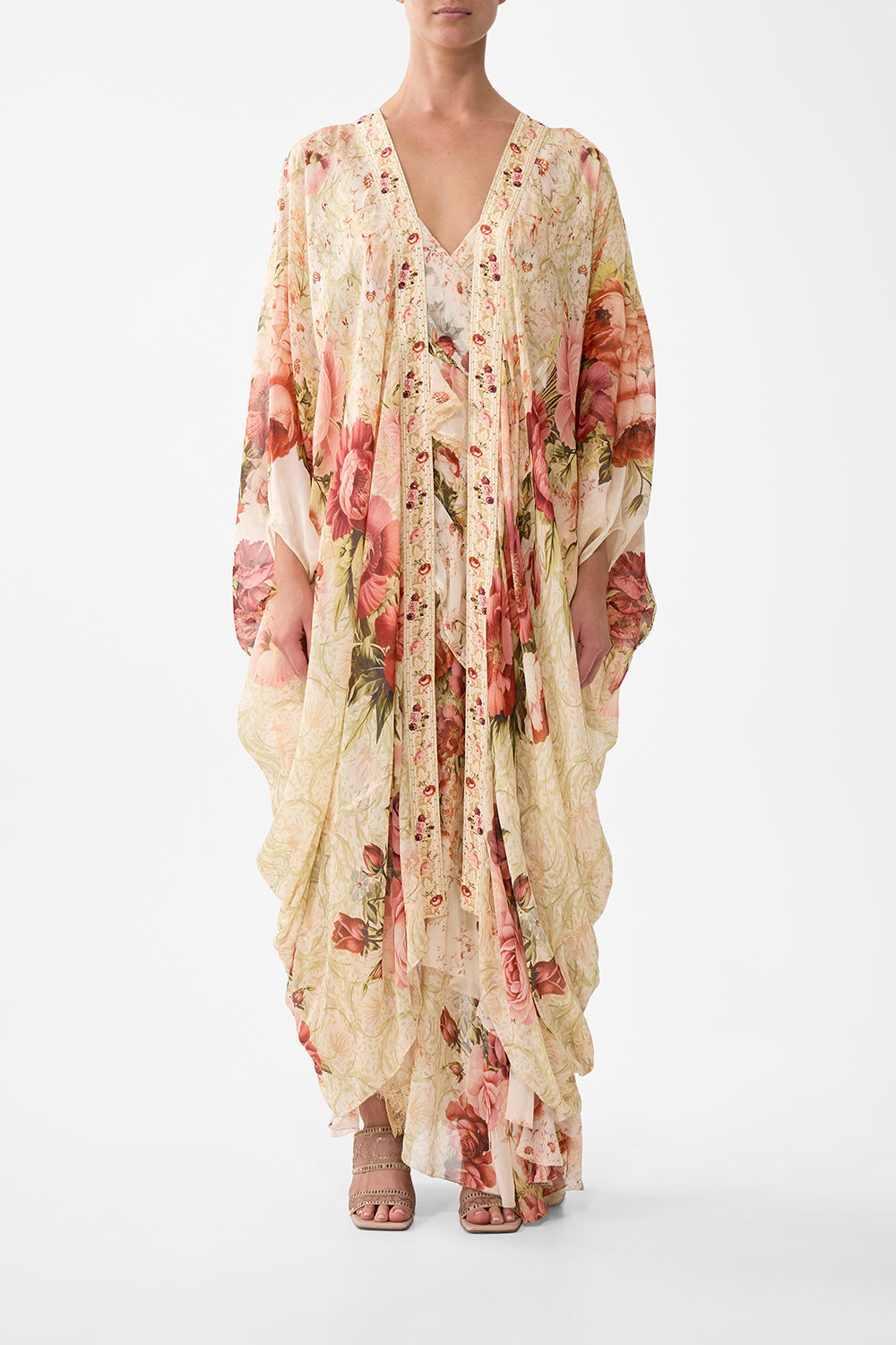 The CAMILLA Layer With Centre Back Panel in our Meet Me At The Majestic print.