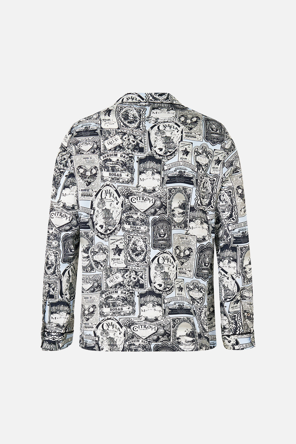 The CAMILLA Long Sleeve Camp Collared Shirt in our Flower Showers print.