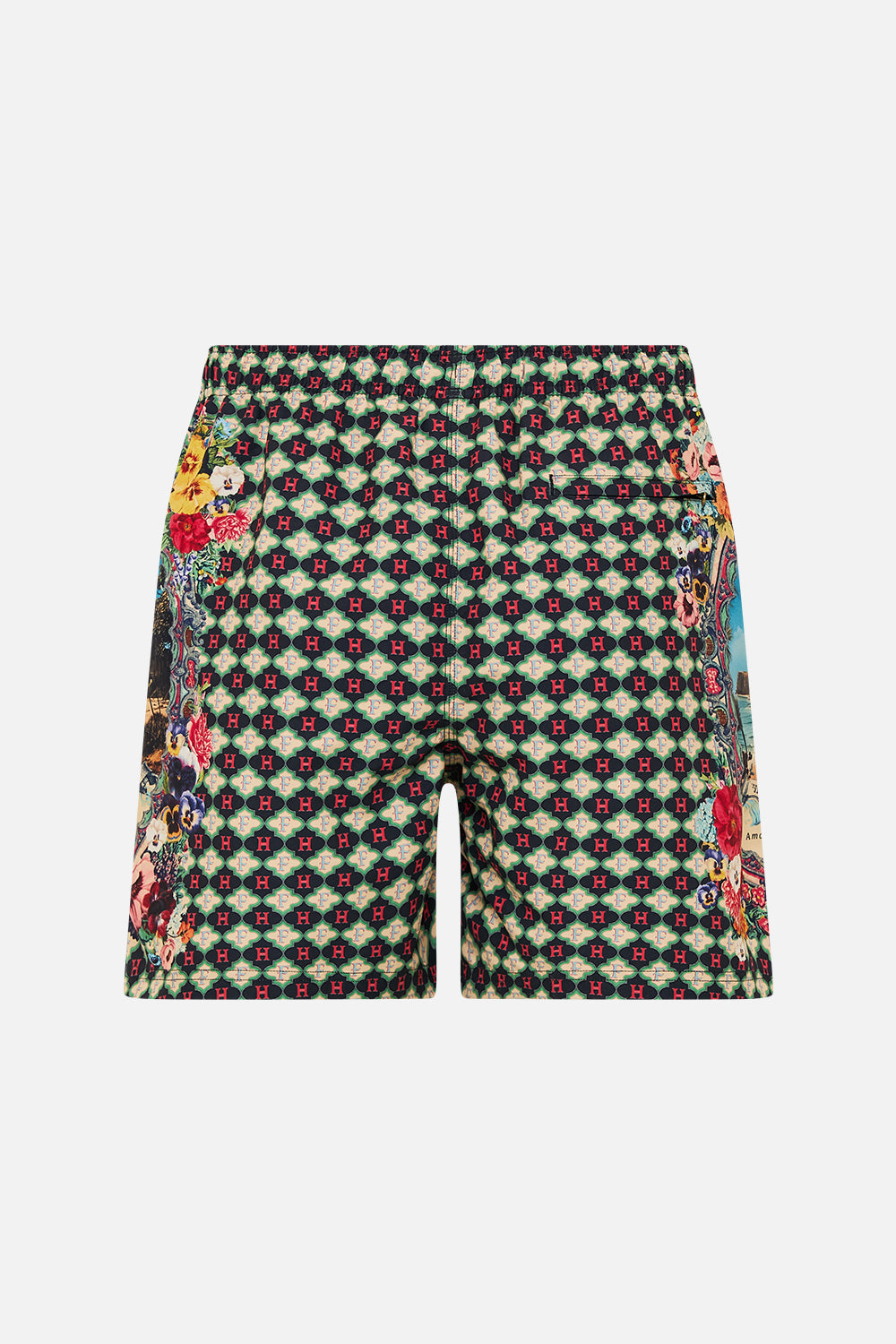 The CAMILLA SHAPED WAISTBAND DRESS WITH GATHERED SLEEVES THE QUEENS QUARTERS in our  print.