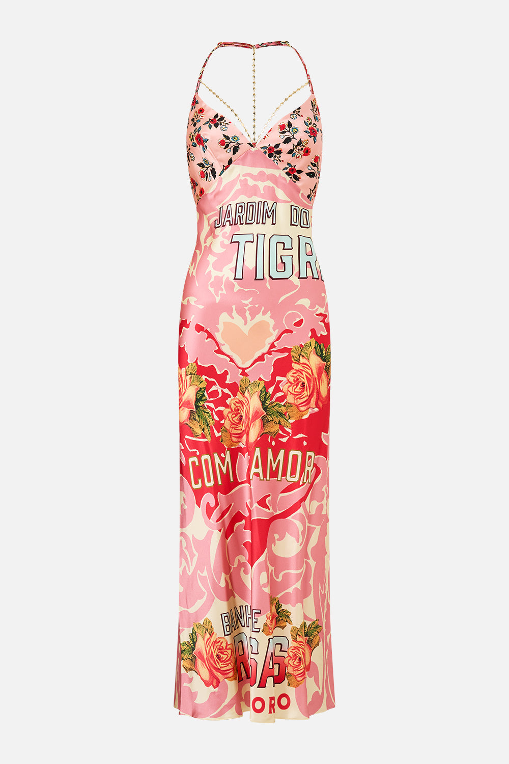 The CAMILLA WIDE WAISTBAND SHORT TILES DARLS in our  print.