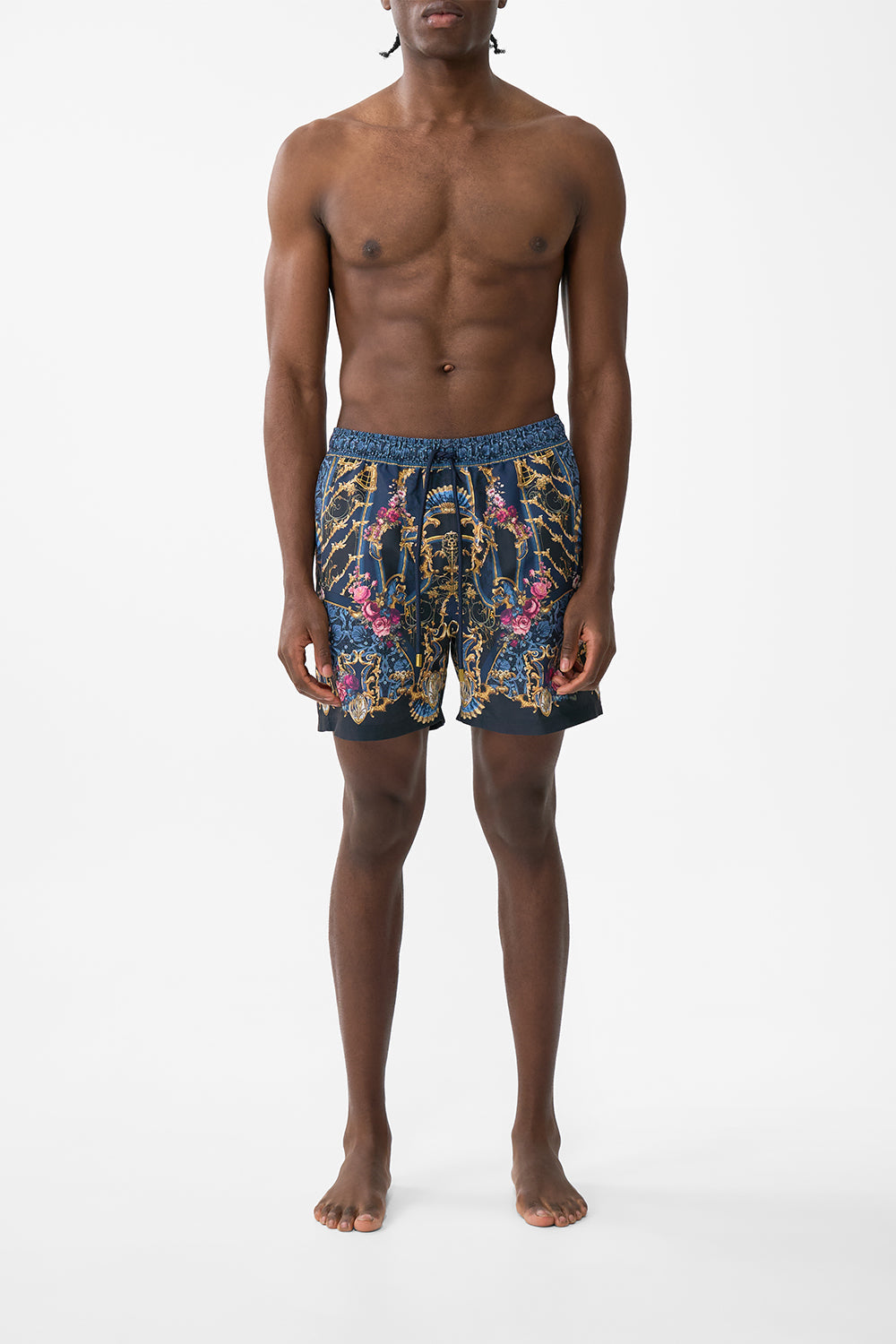 The CAMILLA WIDE LEG TROUSER WITH FRONT POCKETS TEMPLES OF DENDARA in our  print.