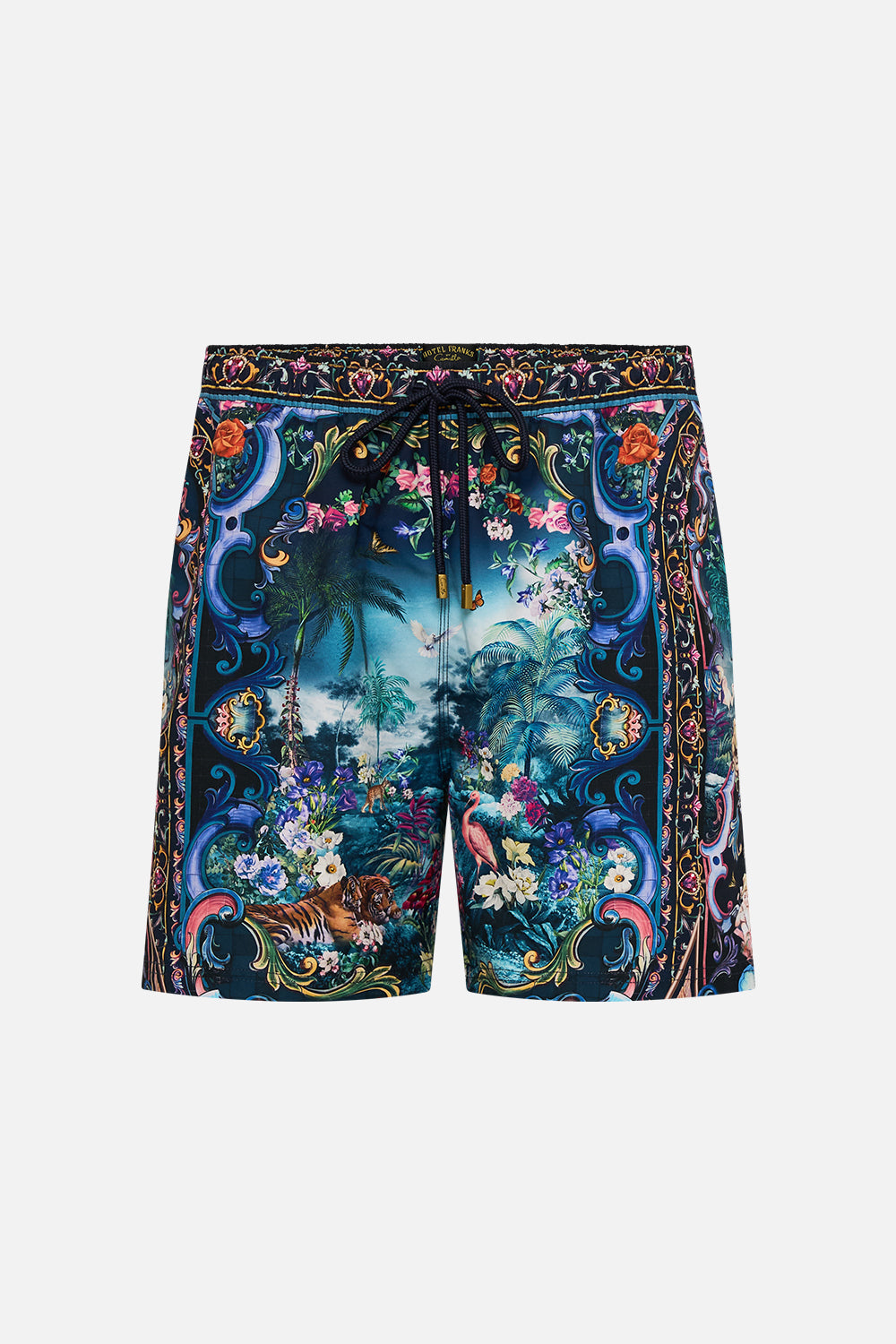 The CAMILLA LONG CASUAL JACKET WITH POCKETS ISTANBUL ANIMALIA in our ISTANBUL ANIMALIA print.