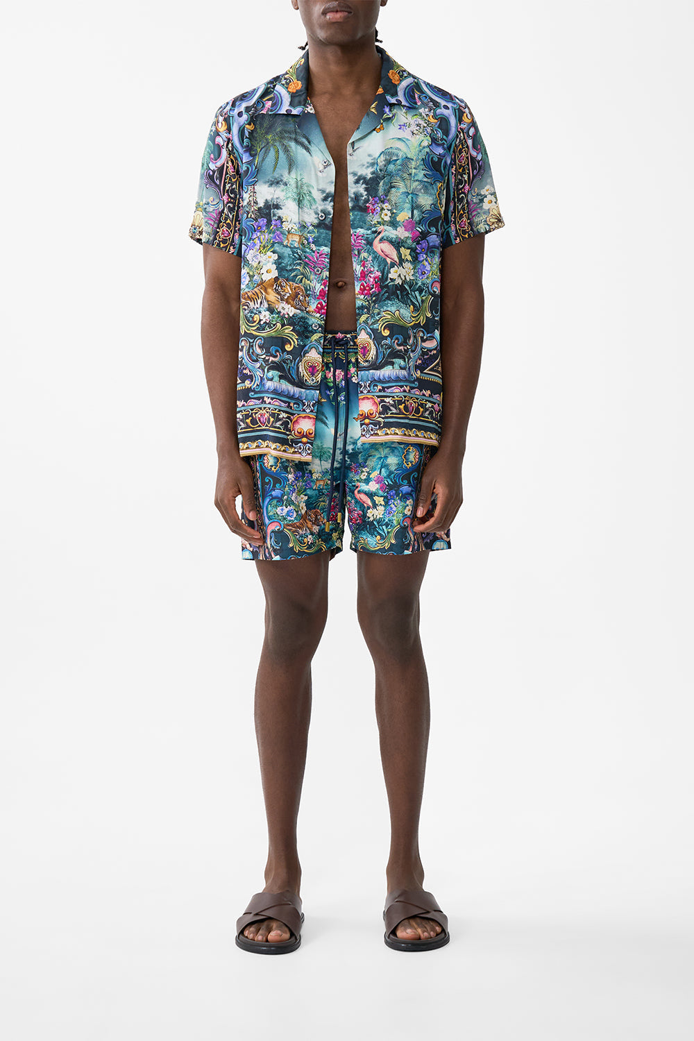 The CAMILLA LONG CASUAL JACKET WITH POCKETS ISTANBUL ANIMALIA in our  print.