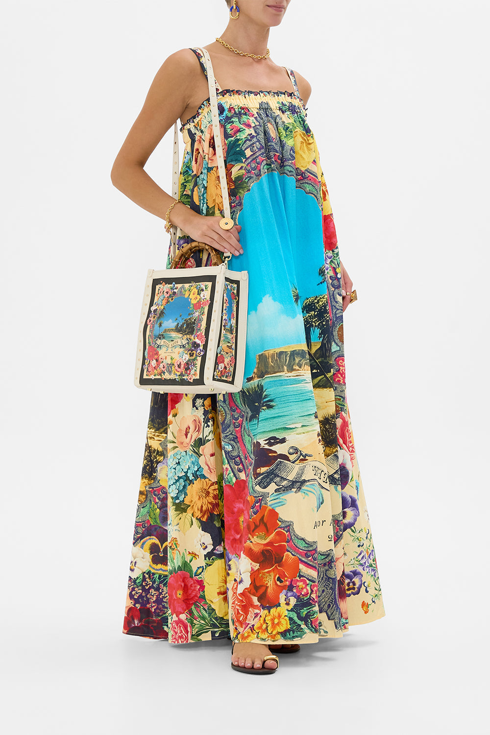 The CAMILLA North South Tote in our Bathing Bombshell print.