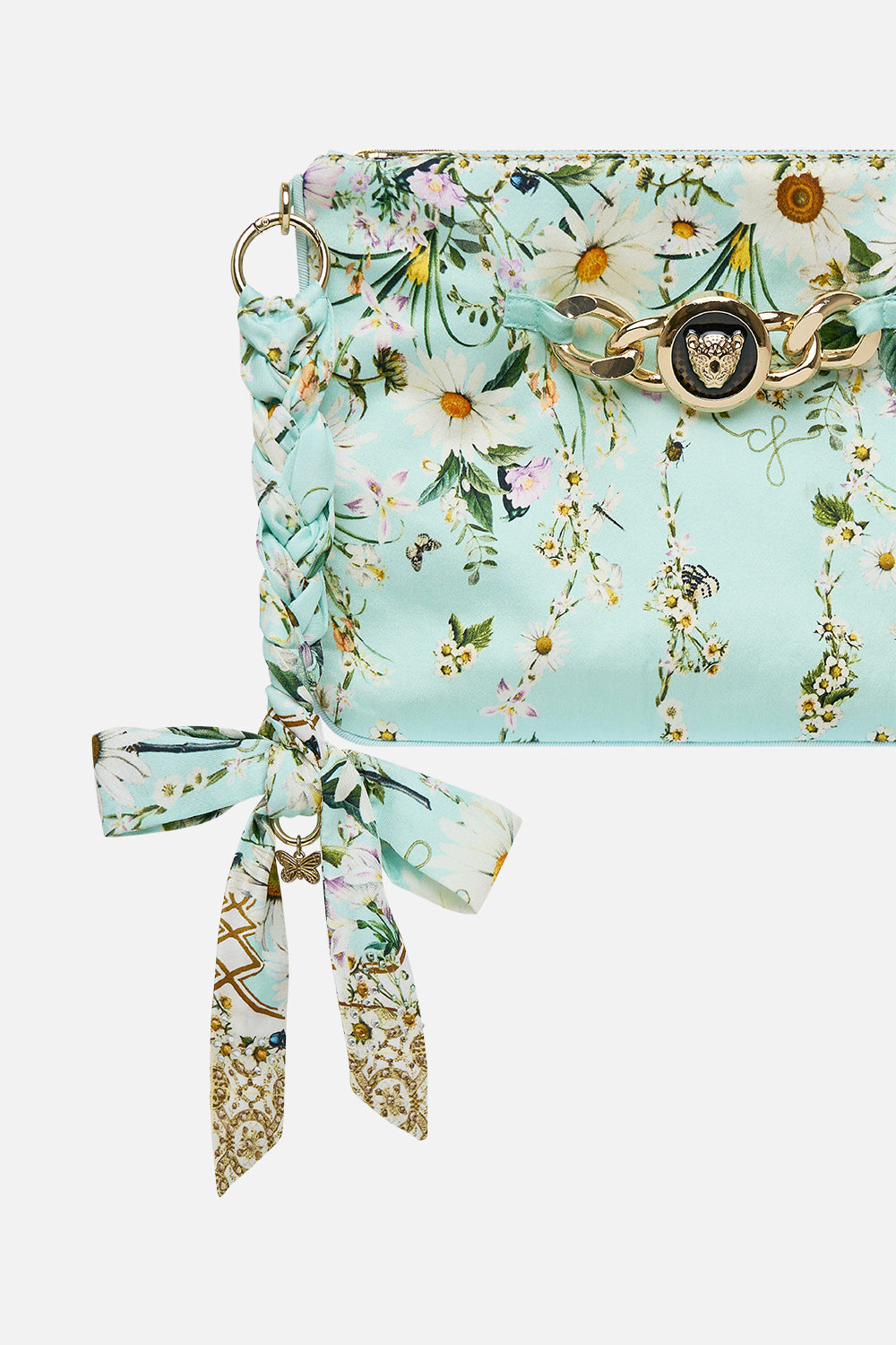 The CAMILLA FLARED SLEEVE DRESS TILED IN TIME in our TILED IN TIME print.