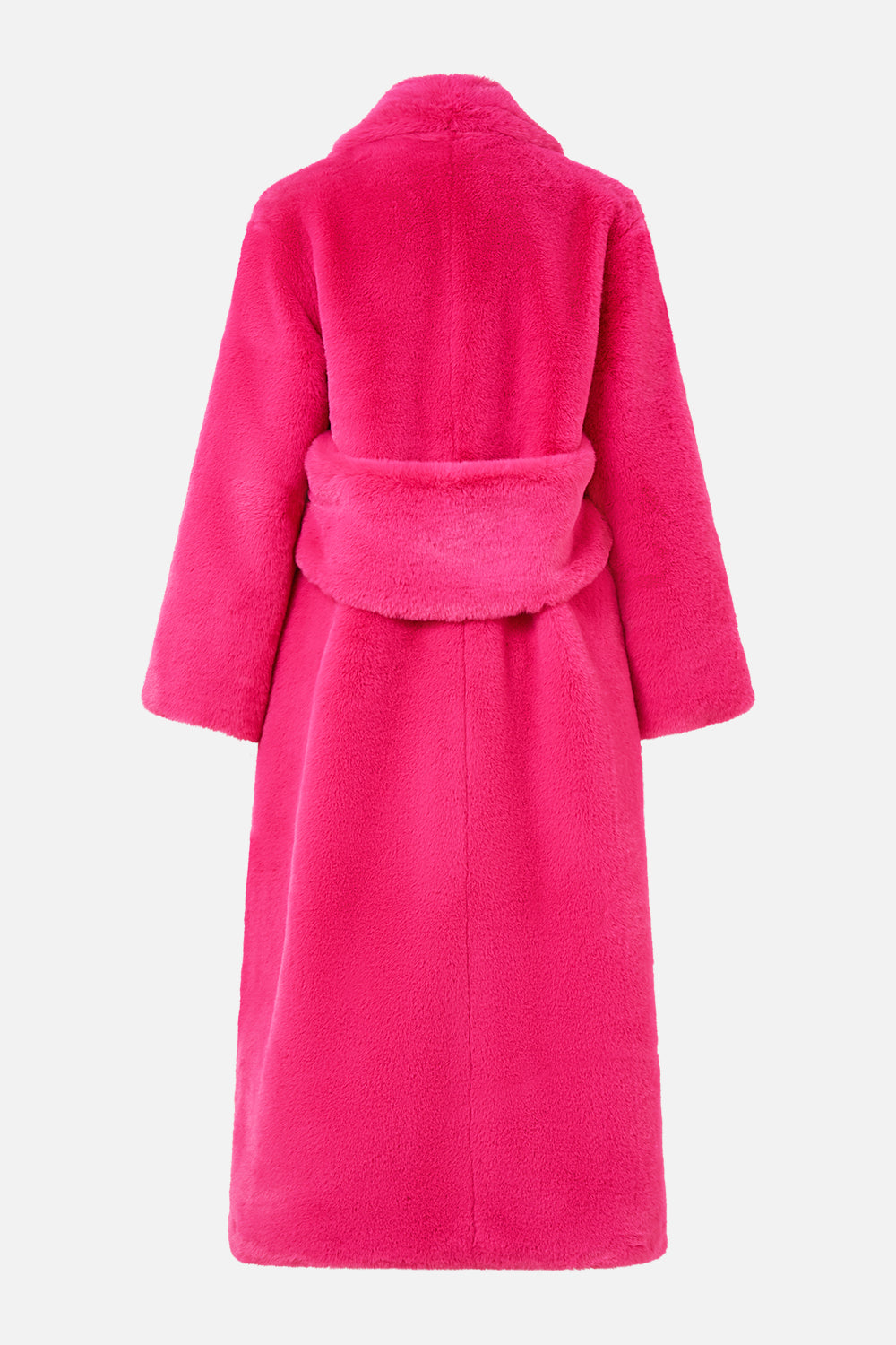 The CAMILLA Maxi Teddy Coat in our Pink Porto print.