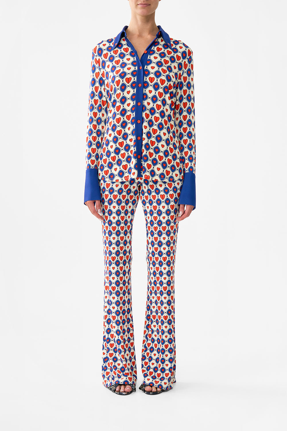 The CAMILLA BABIES SHIRRED WAIST HAREM PANT TILES DARLS in our  print.