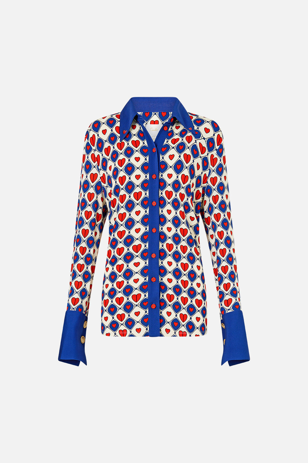 The CAMILLA Fitted Jersey Shirt in our Rinse & Roar print.