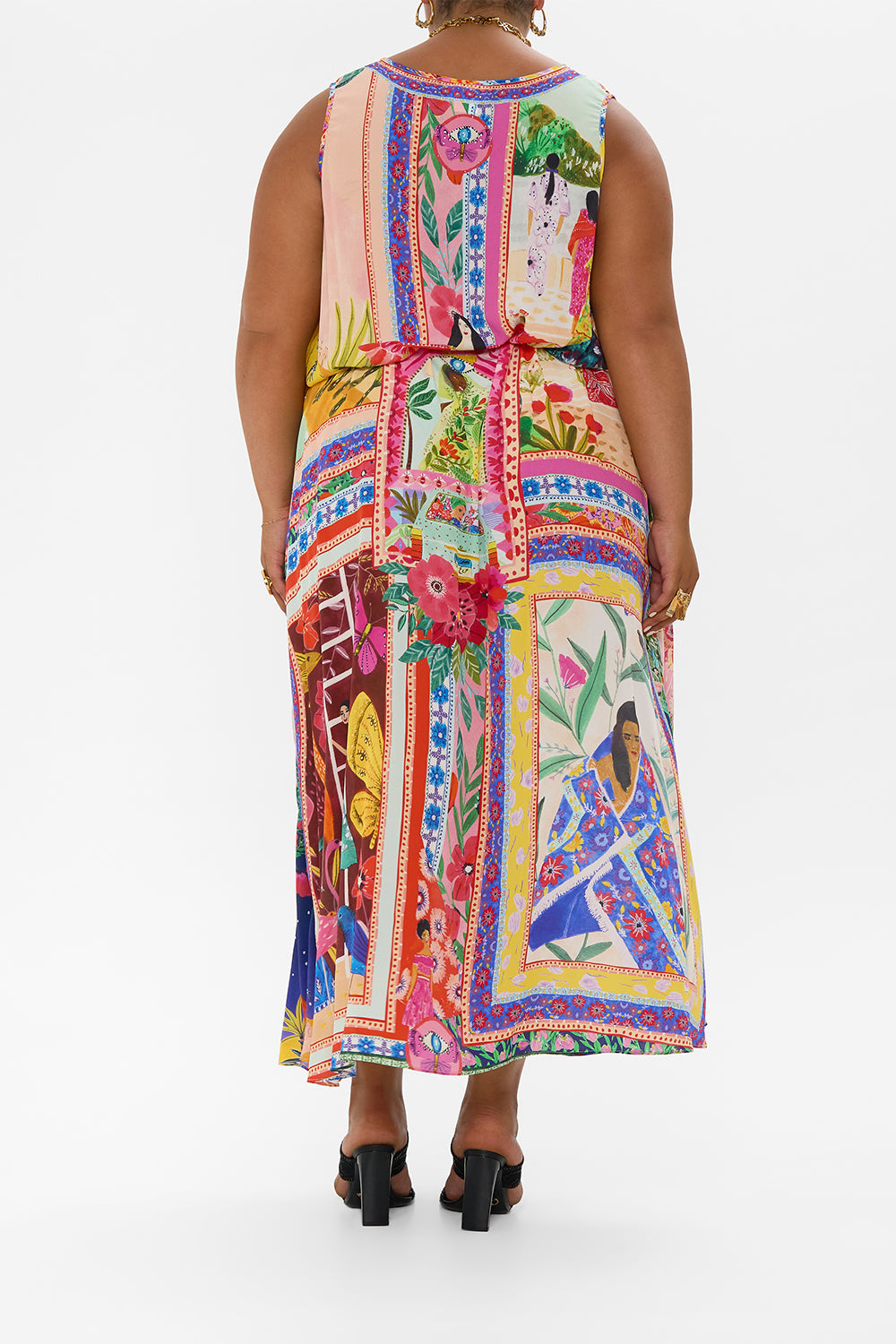 V NECK RACERBACK DRESS ROEQIYAS REALM