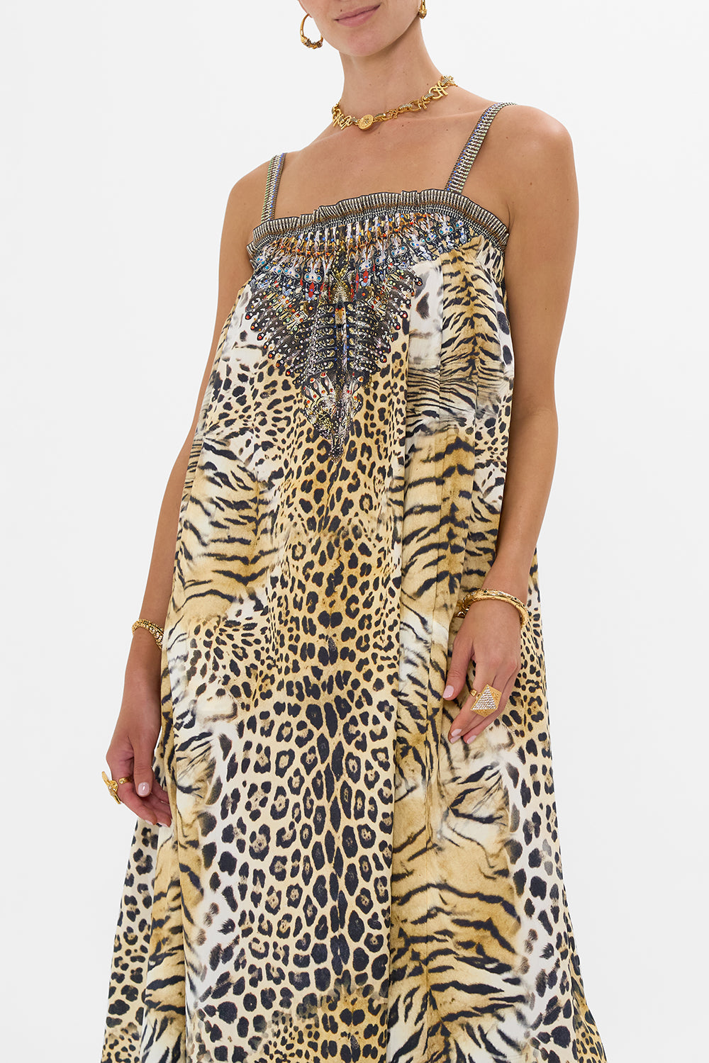 WIDE STRAP SUNDRESS JAGUAR