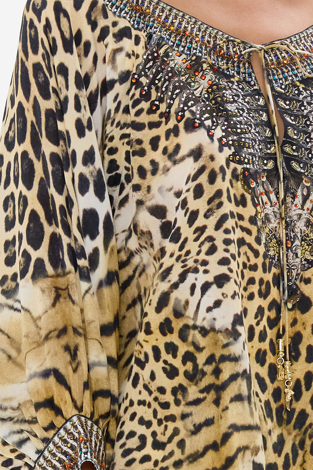 RAGLAN SLEEVE BLOUSE WITH CUFF JAGUAR