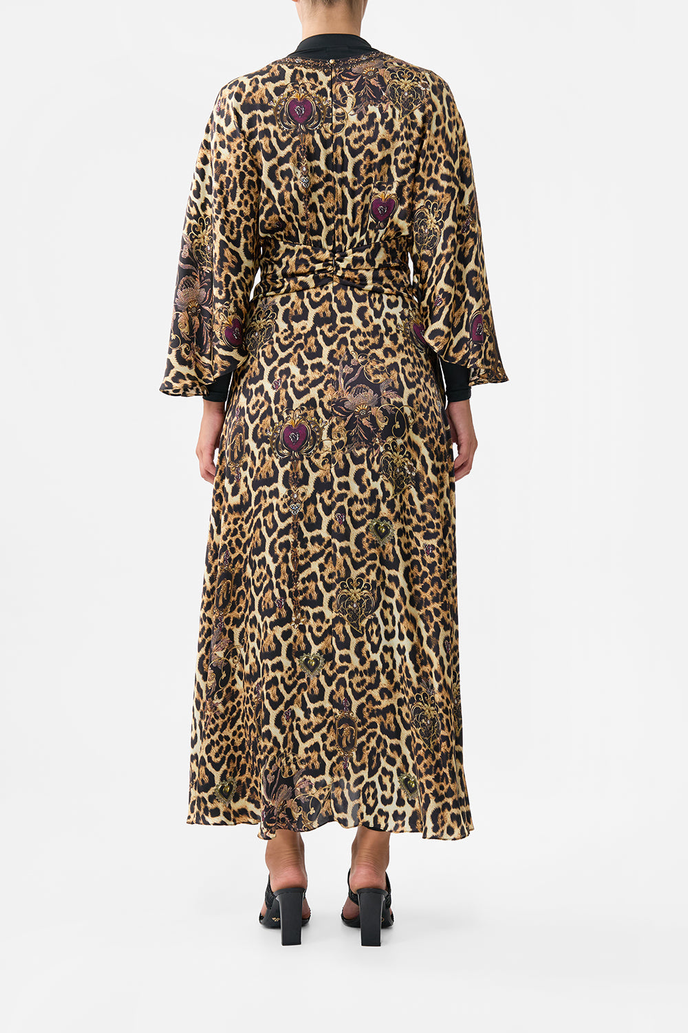The CAMILLA DROP SHOULDER STRAP KAFTAN TILES DARLS in our  print.