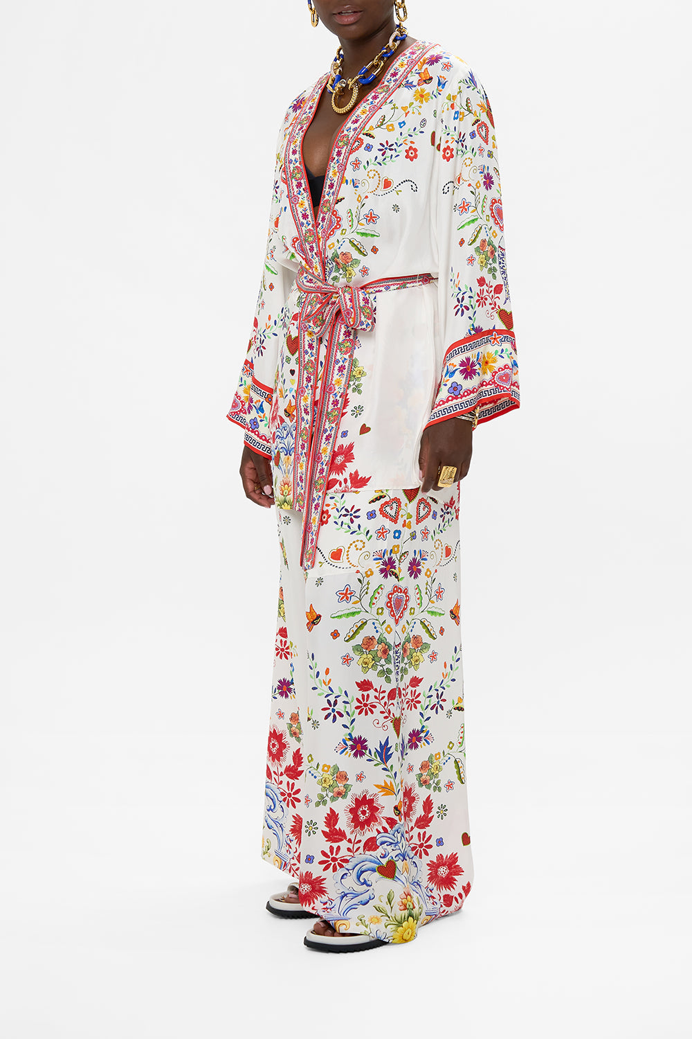 SHORT KIMONO WRAP FAITH, LUCK & JUSTICE