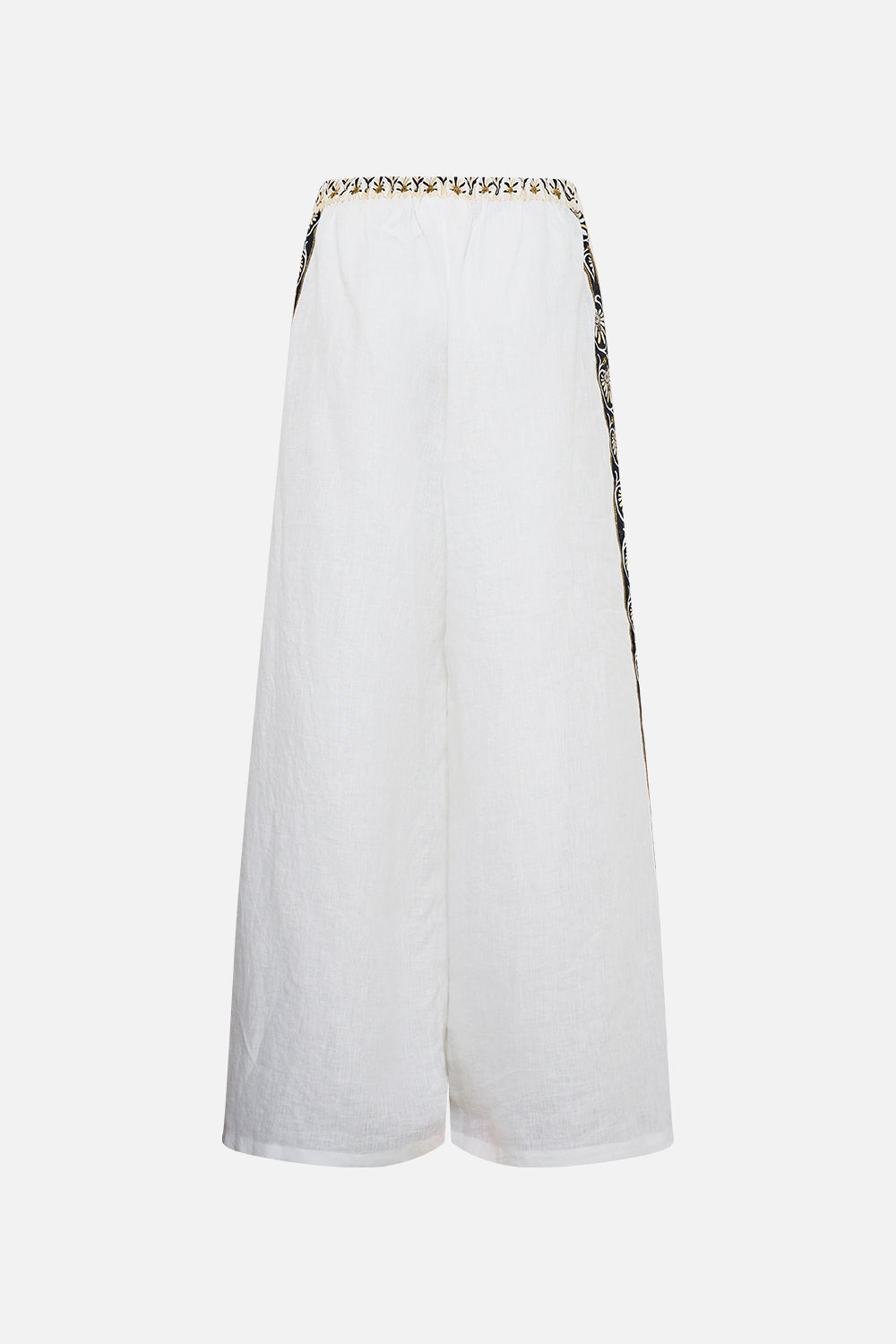 WIDE LEG TROUSER WITH FRONT POCKETS TEMPLES OF DENDARA