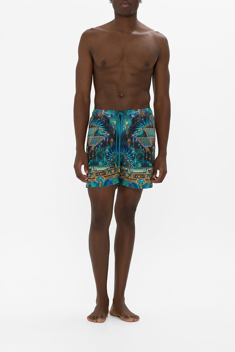 The CAMILLA BATWING SHIRT DEFY GRAVITY in our  print.