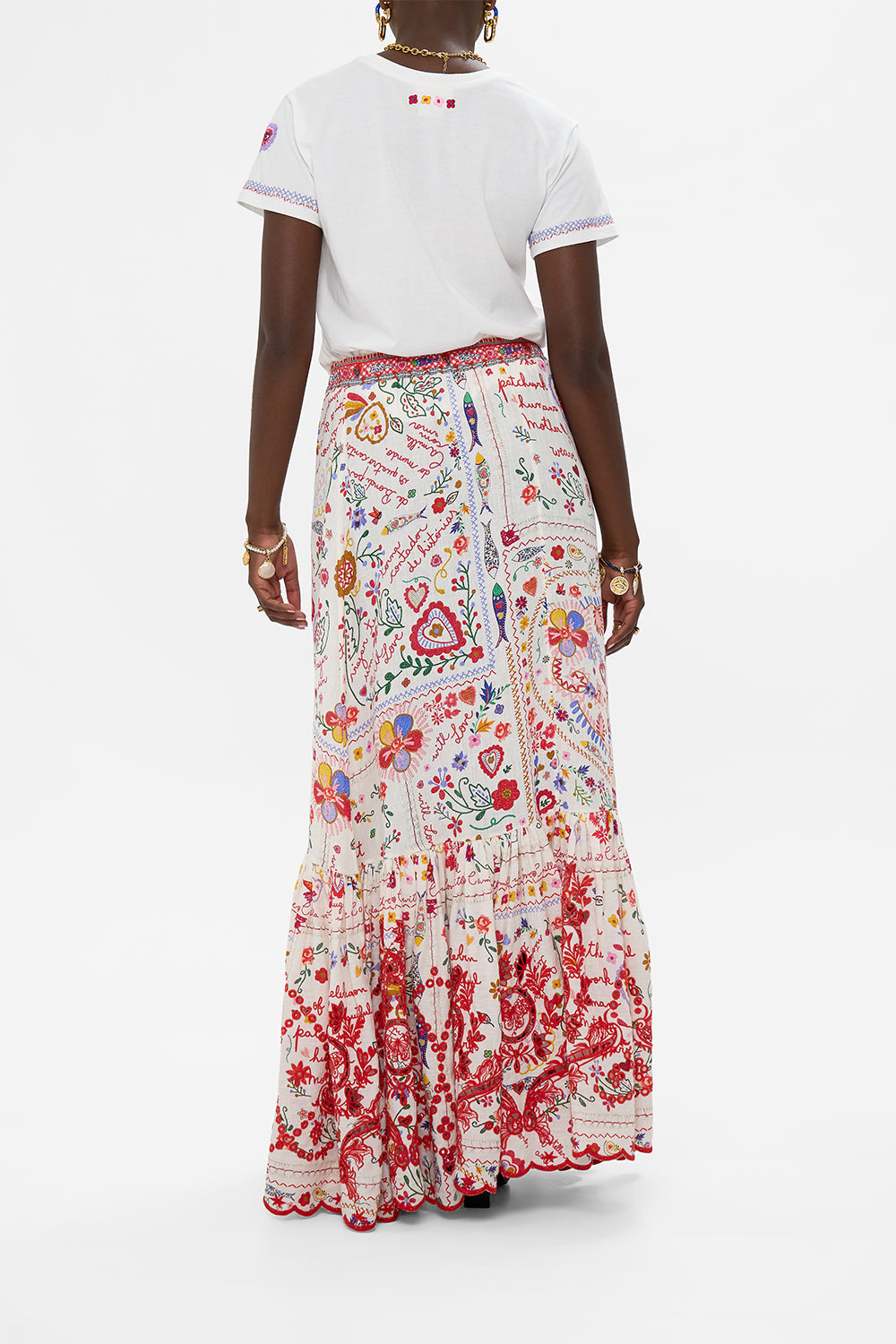 MAXI SKIRT WITH RUFFLE HEM A KITSCH IN TIME