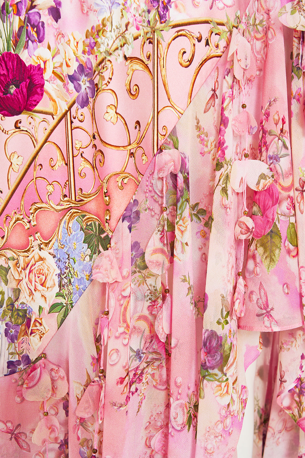 BIAS HALTER DRESS WITH RUFFLE HEM TOTALLY OZMOPOLITAN