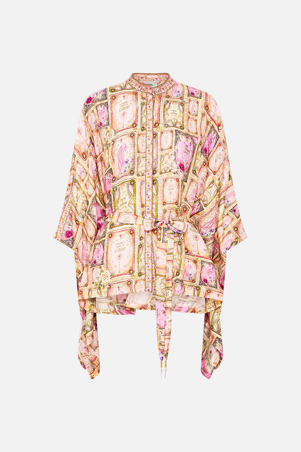 BUTTON THROUGH SCARF BLOUSE TOTALLY OZMOPOLITAN