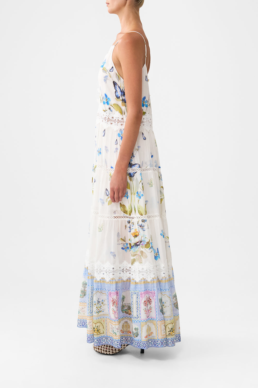 TRAPEZE TIERED DRESS BOTANICAL BALLADS