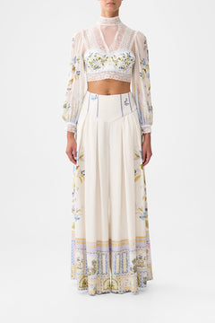 LACE SPLICE TOP WITH LONG SLEEVE BOTANICAL BALLADS