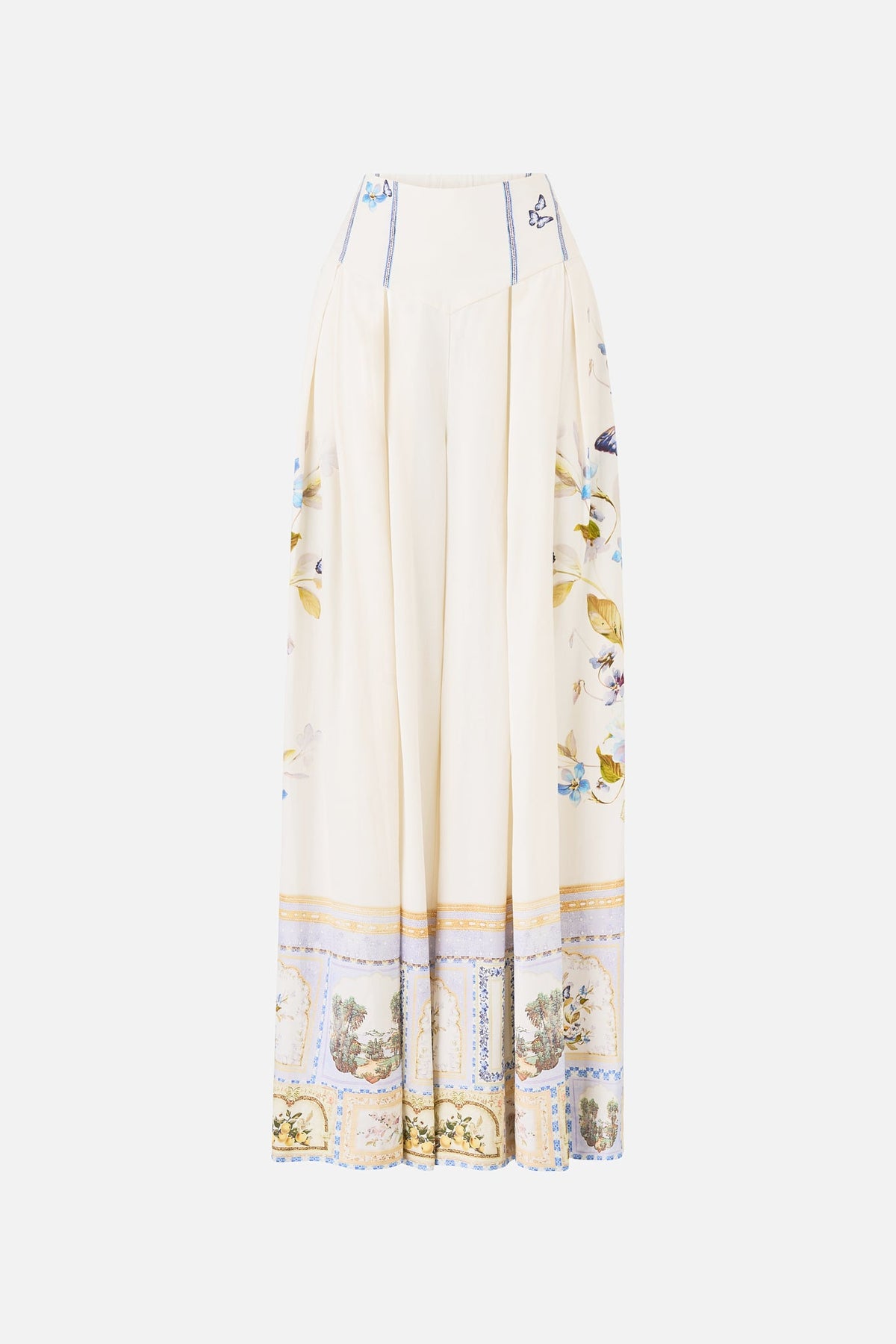 CORSET WAIST WIDE LEG PANT BOTANICAL BALLADS