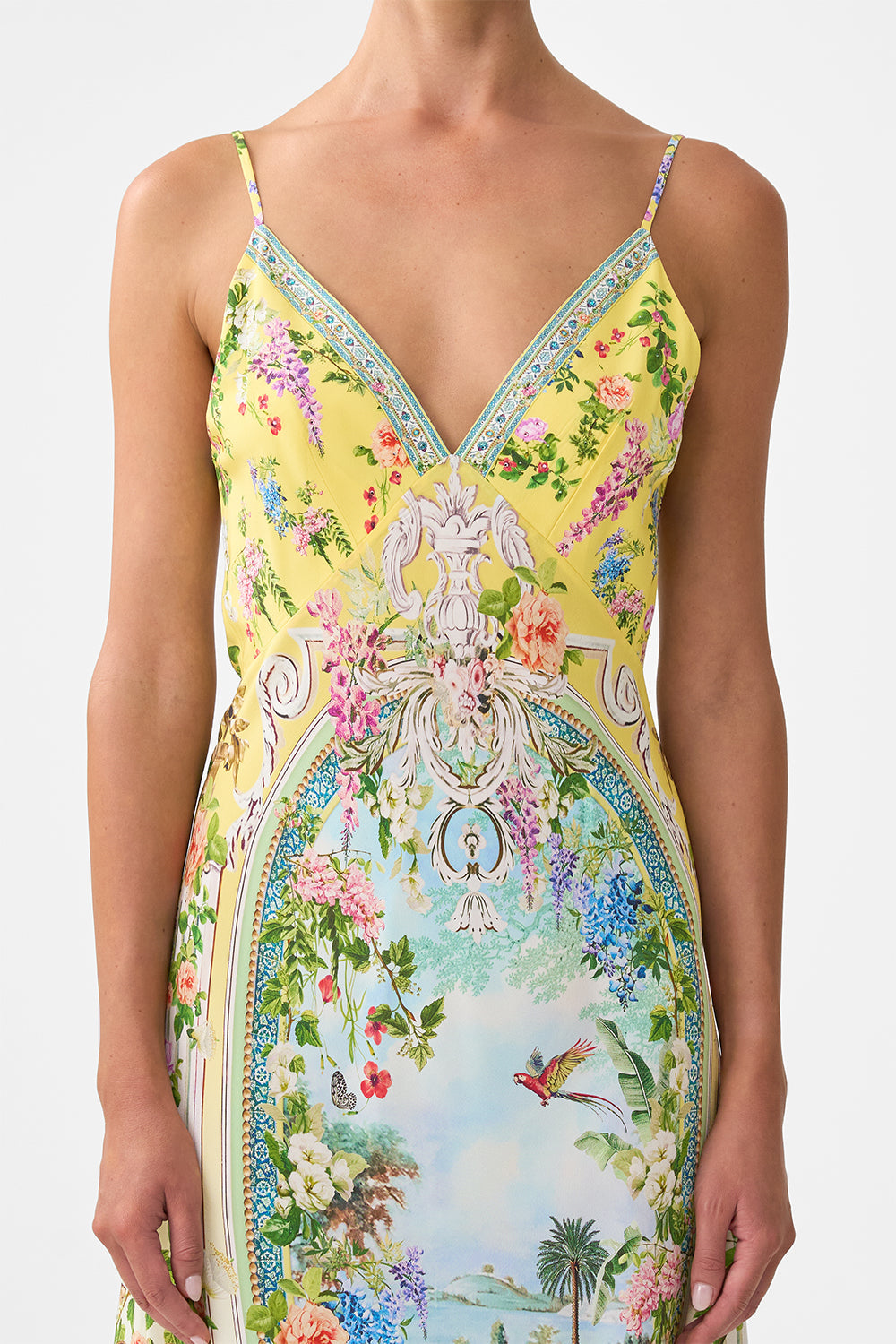 The CAMILLA SILK CHIFFON SHRUG SONG OF THE SOLSTICE in our SONG OF THE SOLSTICE print.
