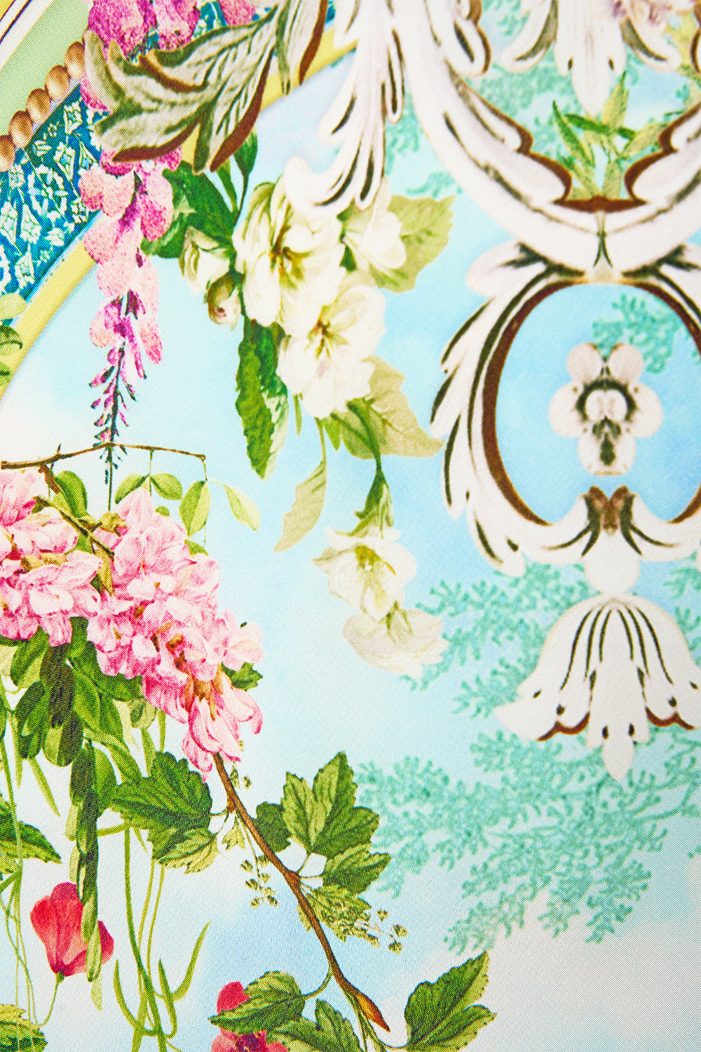 The CAMILLA SILK CHIFFON SHRUG SONG OF THE SOLSTICE in our  print.