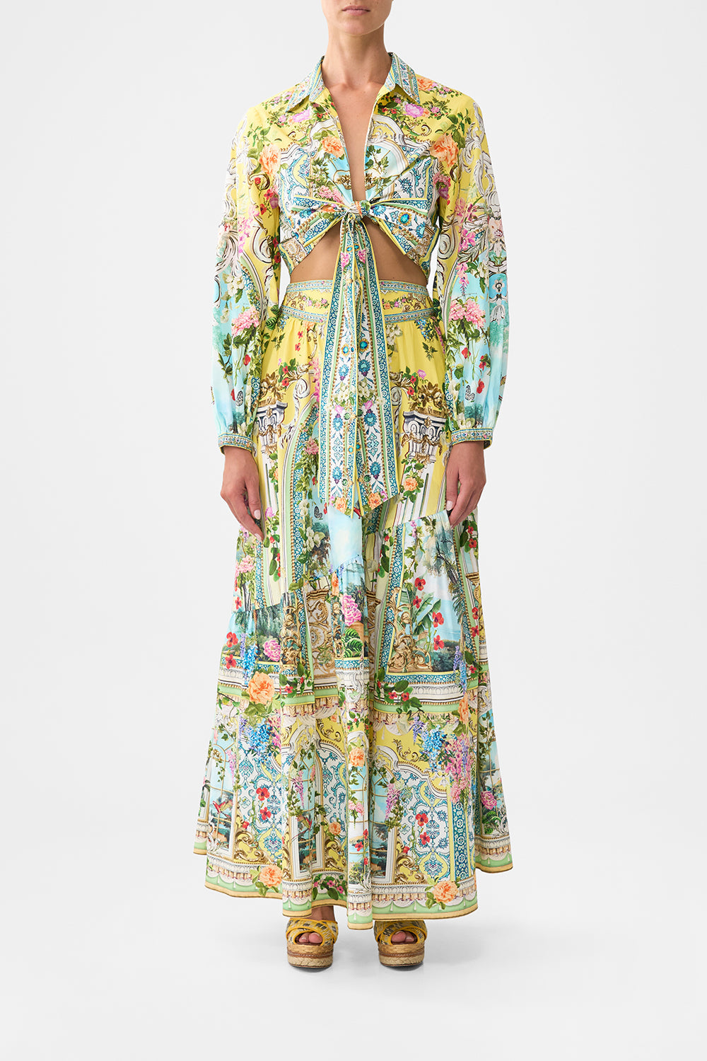 The CAMILLA CONTINUOUS UNDERWIRE MOULDED CUP ONE PIECE MAGIC CARPET RIDE in our  print.