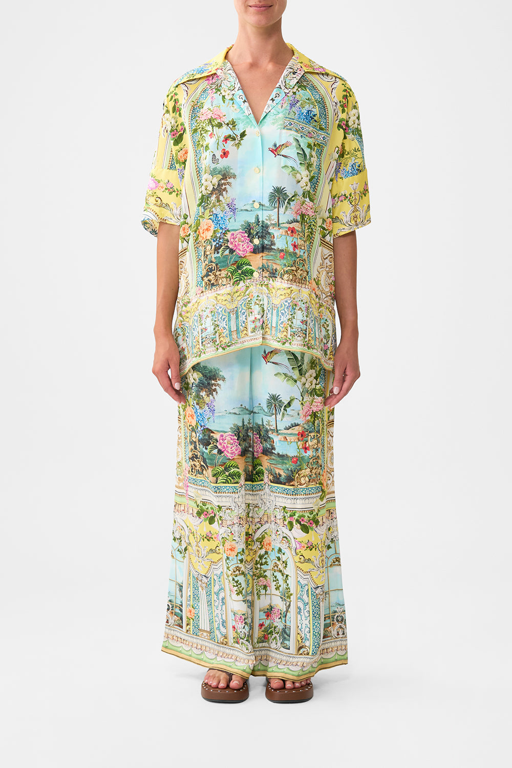 The CAMILLA OVERSIZED BAND TEE MY LUCKY STARS in our  print.