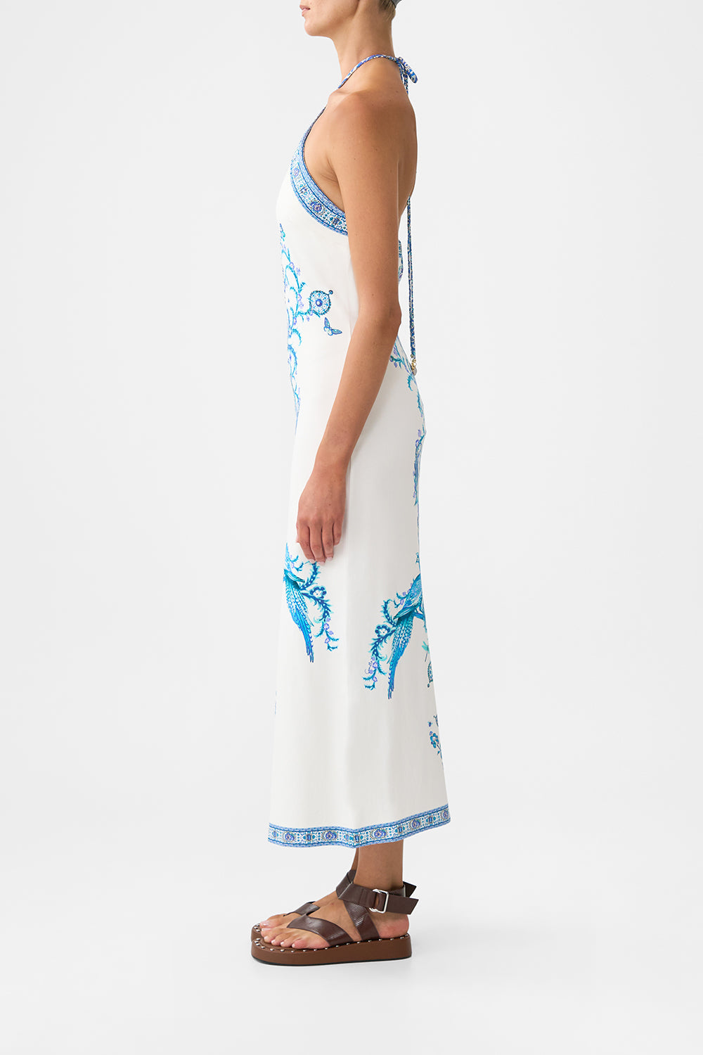 The CAMILLA HARDWARE DETAIL LONG SLEEVE DRESS HOUSE OF HOROSCOPES in our  print.