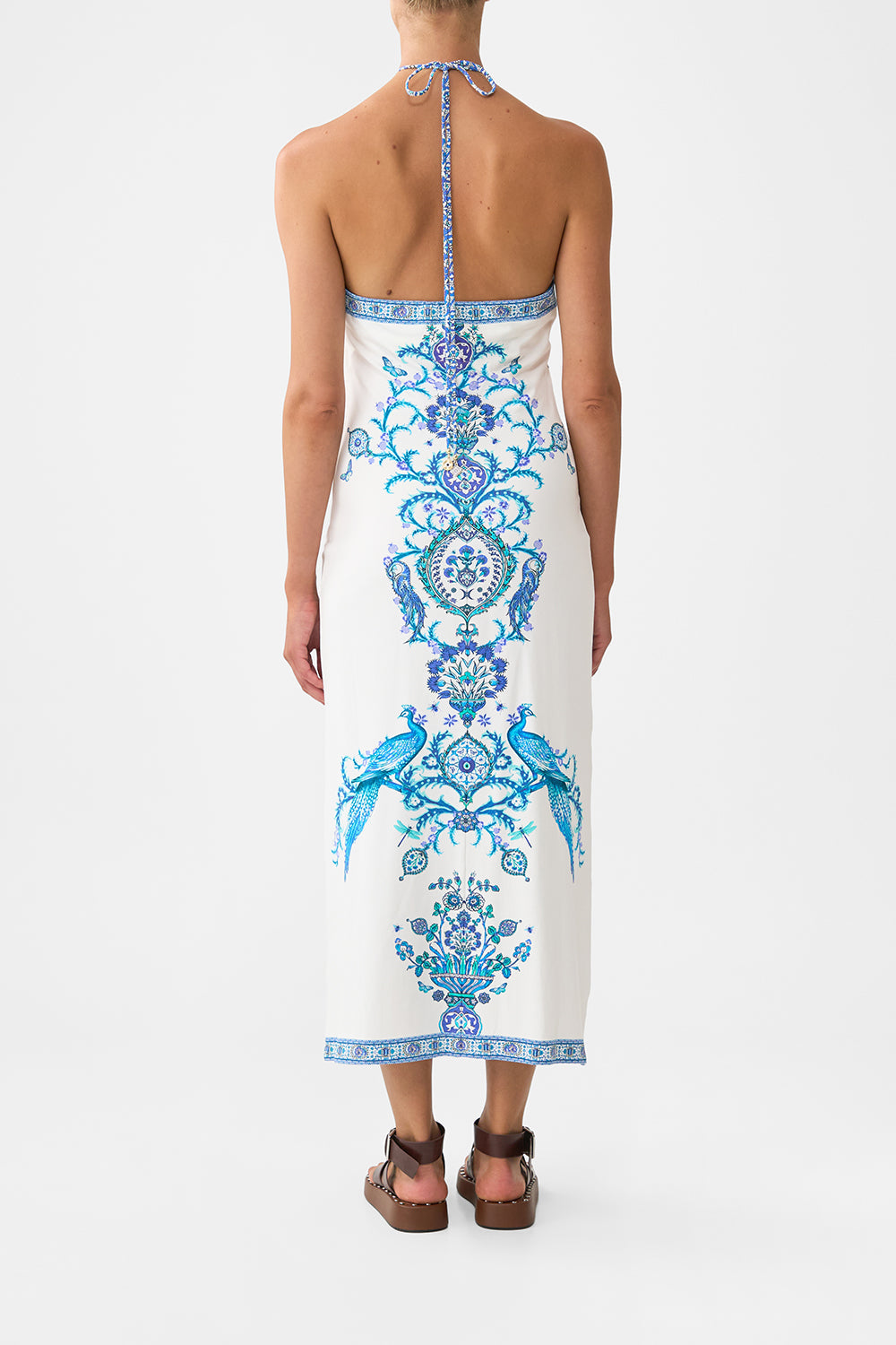 The CAMILLA HARDWARE DETAIL LONG SLEEVE DRESS HOUSE OF HOROSCOPES in our  print.