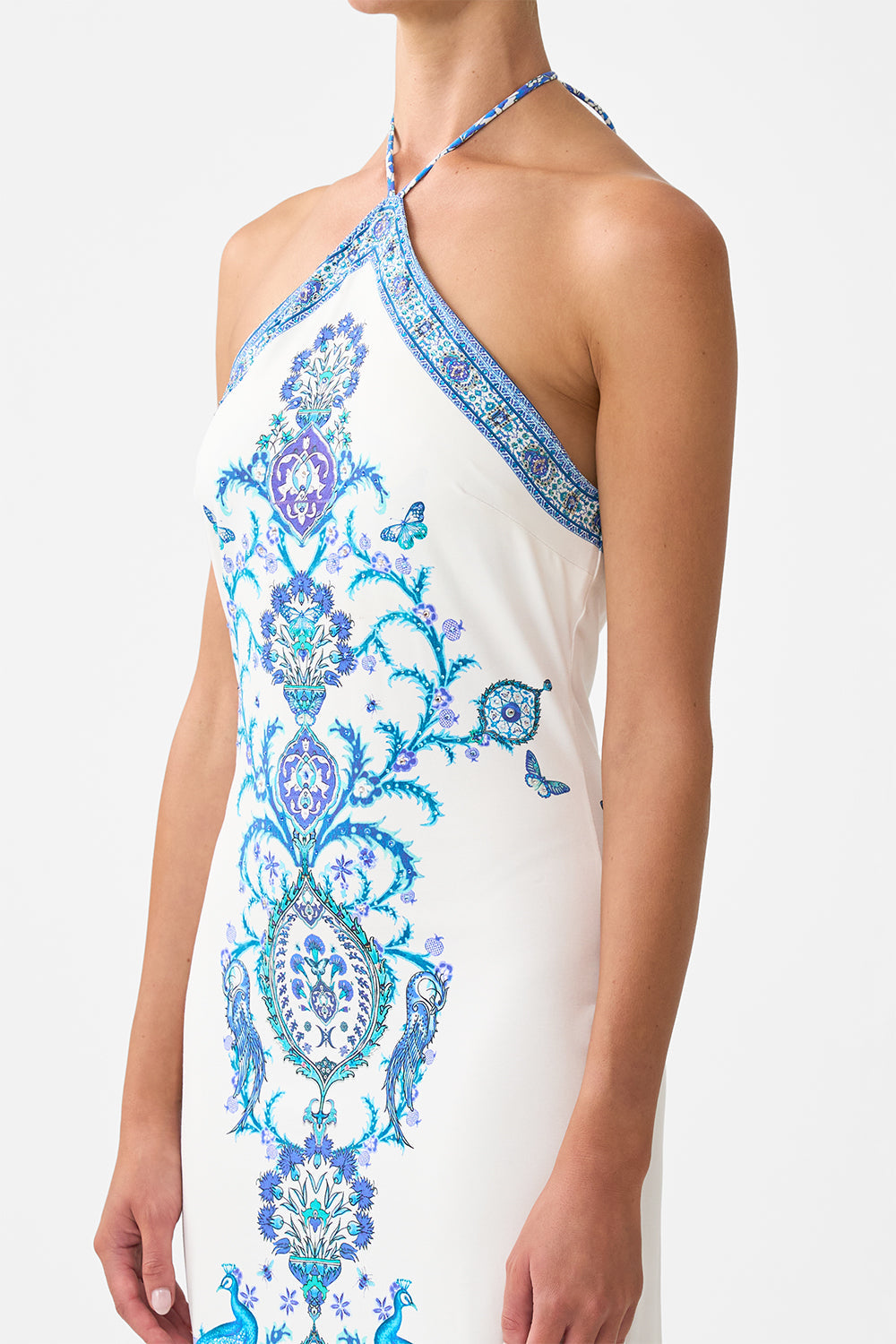 The CAMILLA HARDWARE DETAIL LONG SLEEVE DRESS HOUSE OF HOROSCOPES in our  print.
