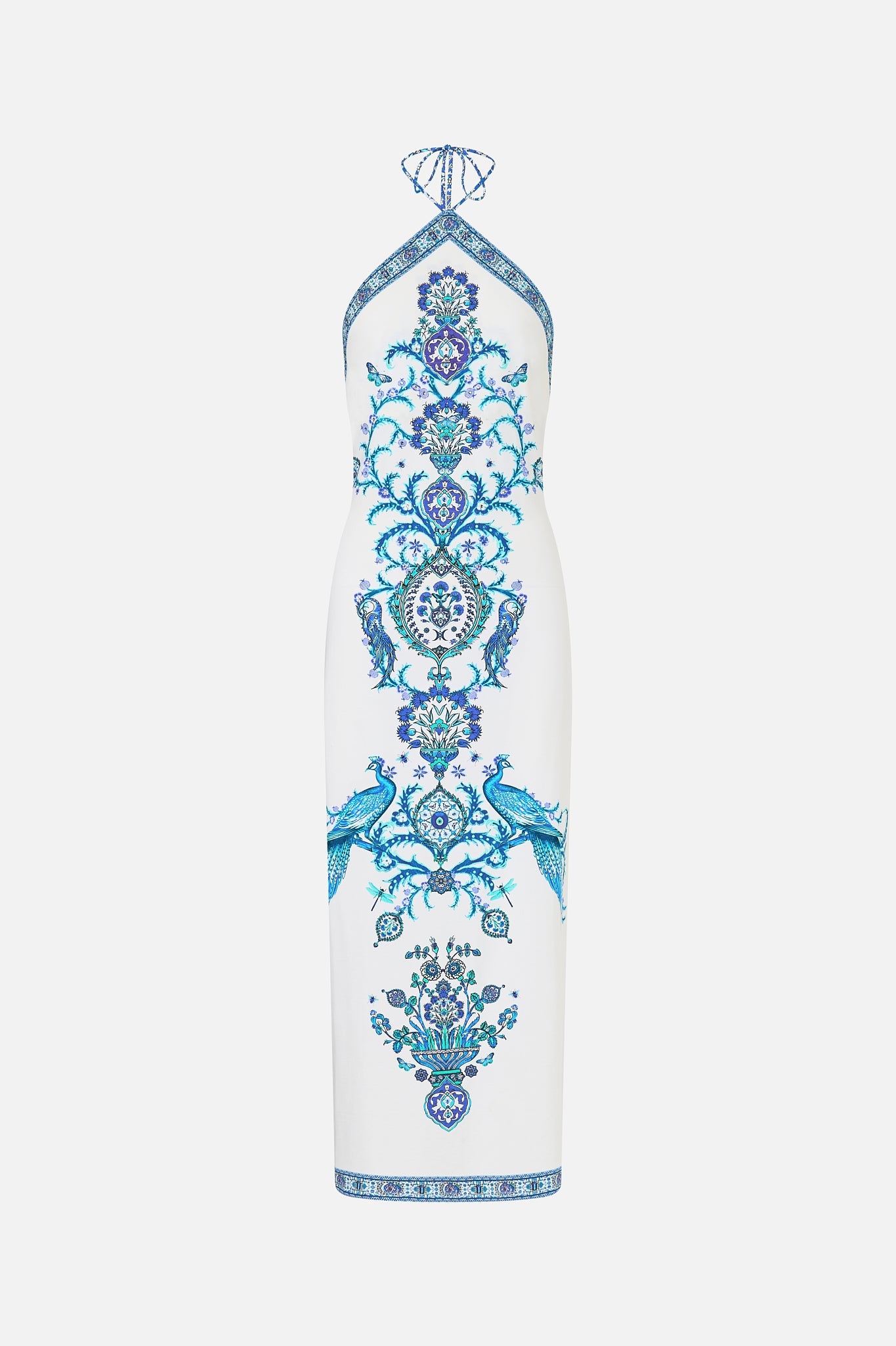 The CAMILLA HARDWARE DETAIL LONG SLEEVE DRESS HOUSE OF HOROSCOPES in our  print.