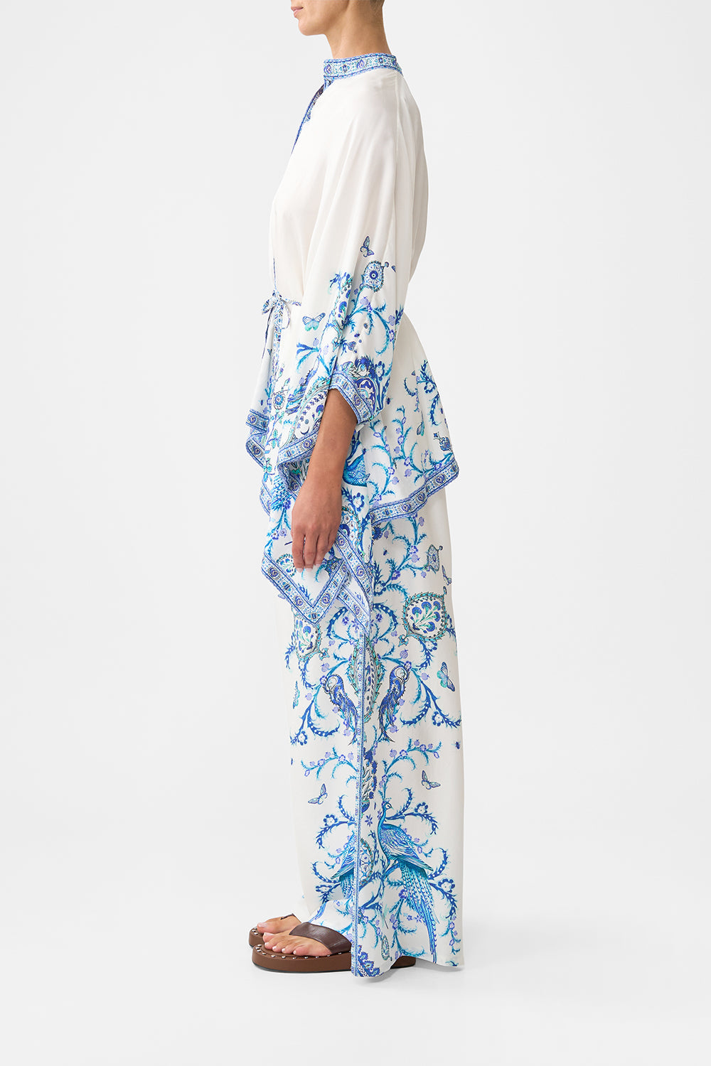 The CAMILLA SHORT SLEEVE CAMP COLLARED SHIRT HOUSE OF HOROSCOPES in our  print.