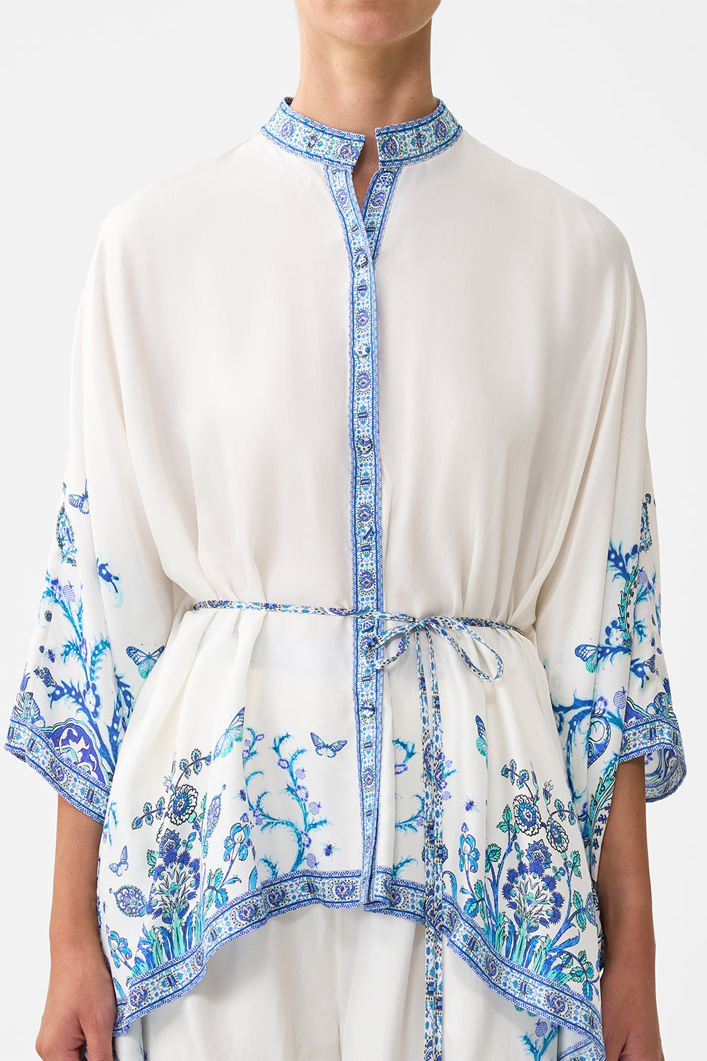 BUTTON THROUGH SCARF BLOUSE ISNIK LULLABY