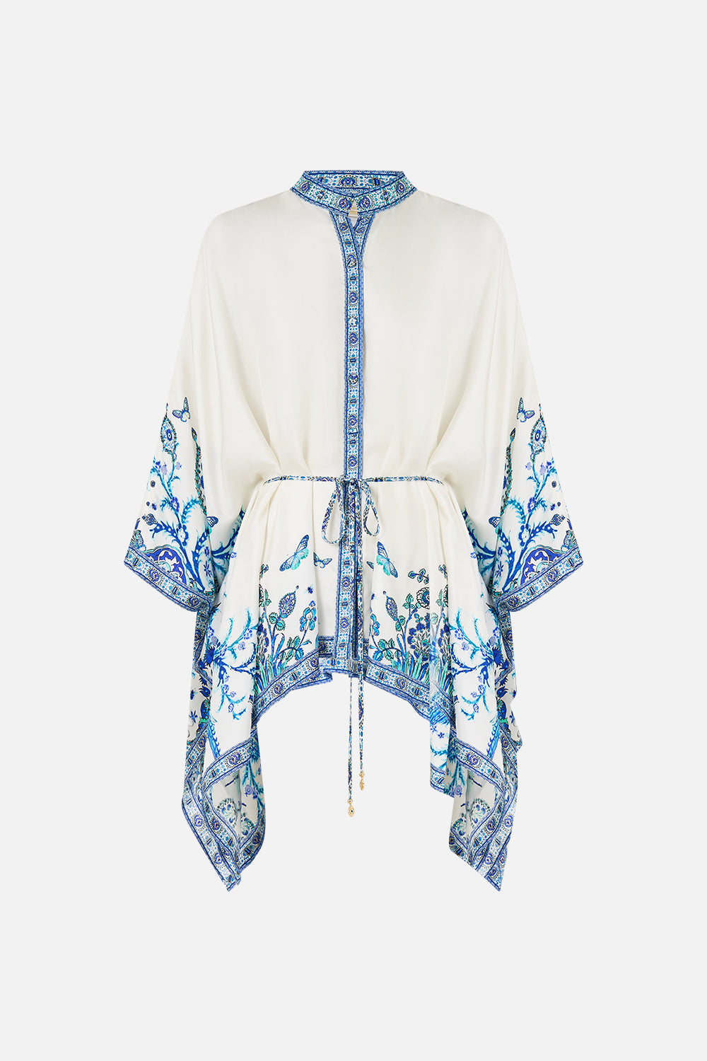 The CAMILLA SHORT SLEEVE CAMP COLLARED SHIRT HOUSE OF HOROSCOPES in our  print.