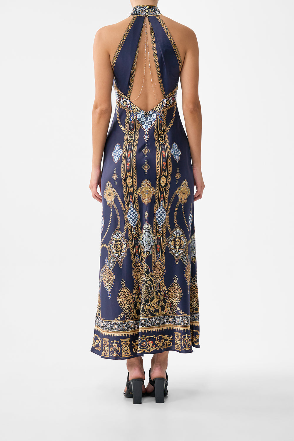 HIGH NECK BIAS DRESS THE IMPERIAL GATE