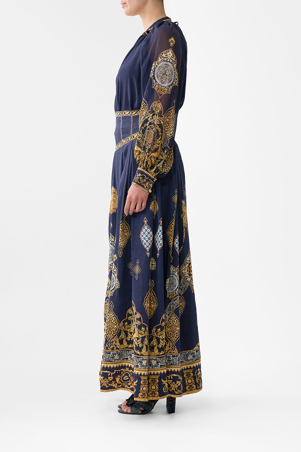 CORSET WAIST MAXI SKIRT THE IMPERIAL GATE