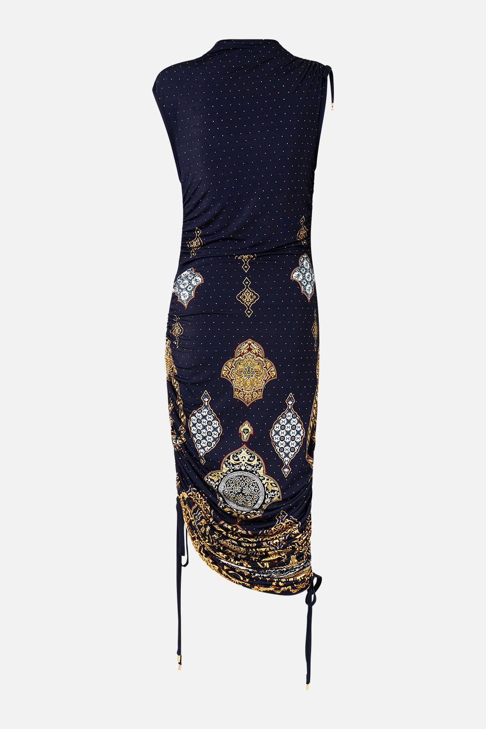 The CAMILLA DOUBLE STRAP DETAIL SHORT DRESS HOUSE OF HOROSCOPES in our  print.