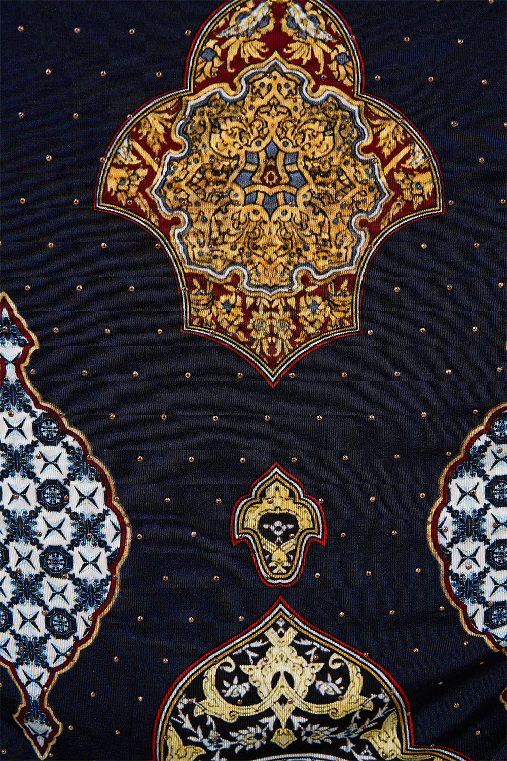 The CAMILLA DOUBLE STRAP DETAIL SHORT DRESS HOUSE OF HOROSCOPES in our  print.