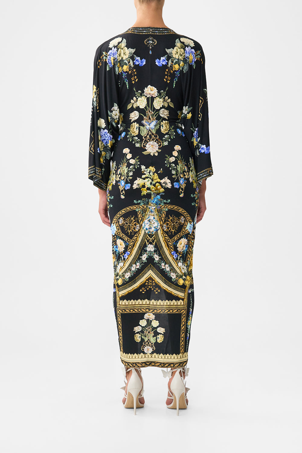 The CAMILLA SHIRT DRESS WITH BLOUSON SLEEVE OTTOMAN ELEGANCE in our  print.