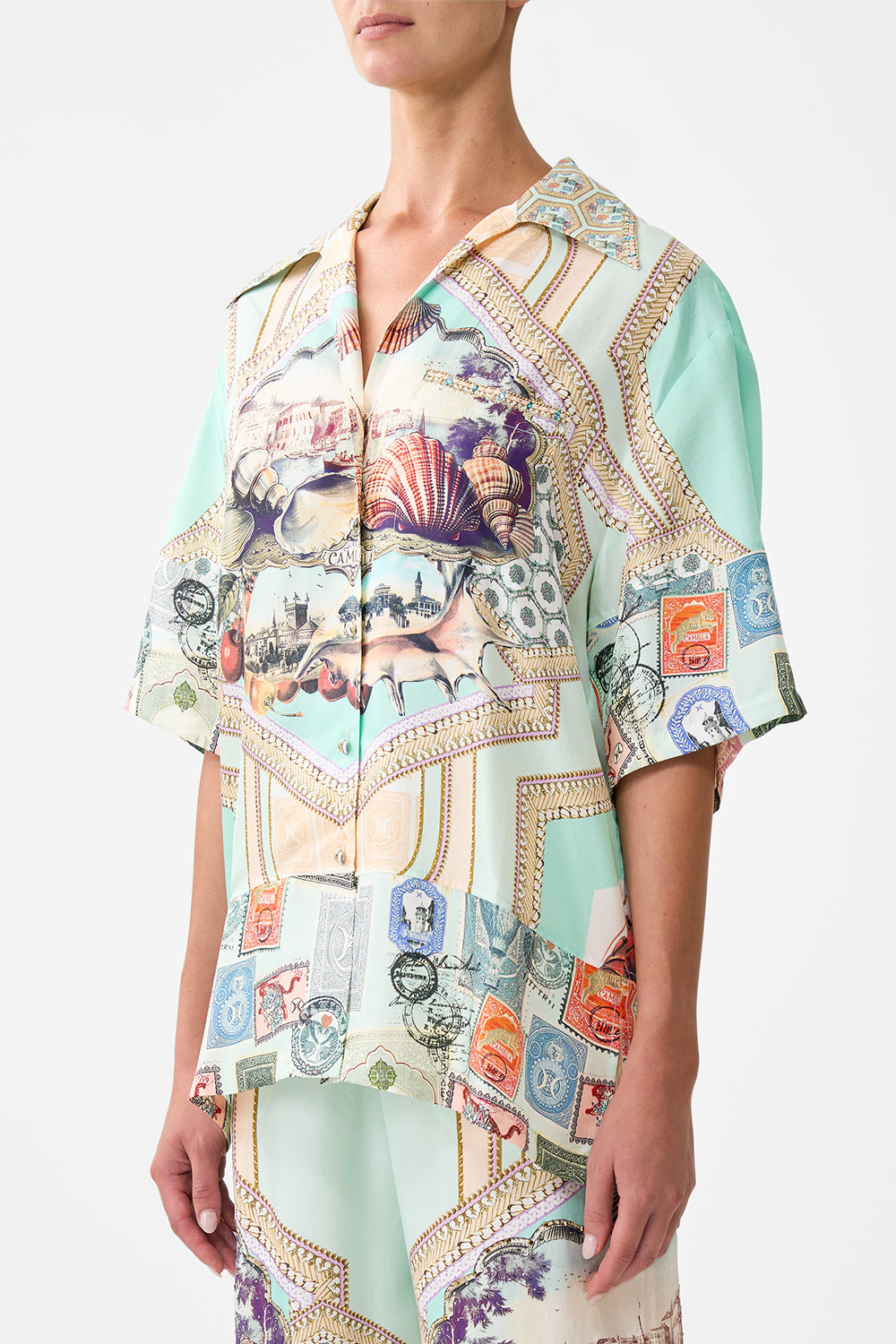 OVERSIZED SHIRT WITH POCKET WITH LOVE FROM TÜRKIYE