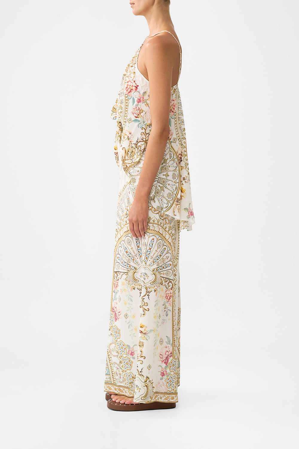 The CAMILLA BUTTON FRONT LOUNGE PANT WITH LOVE FROM TÜRKIYE in our  print.