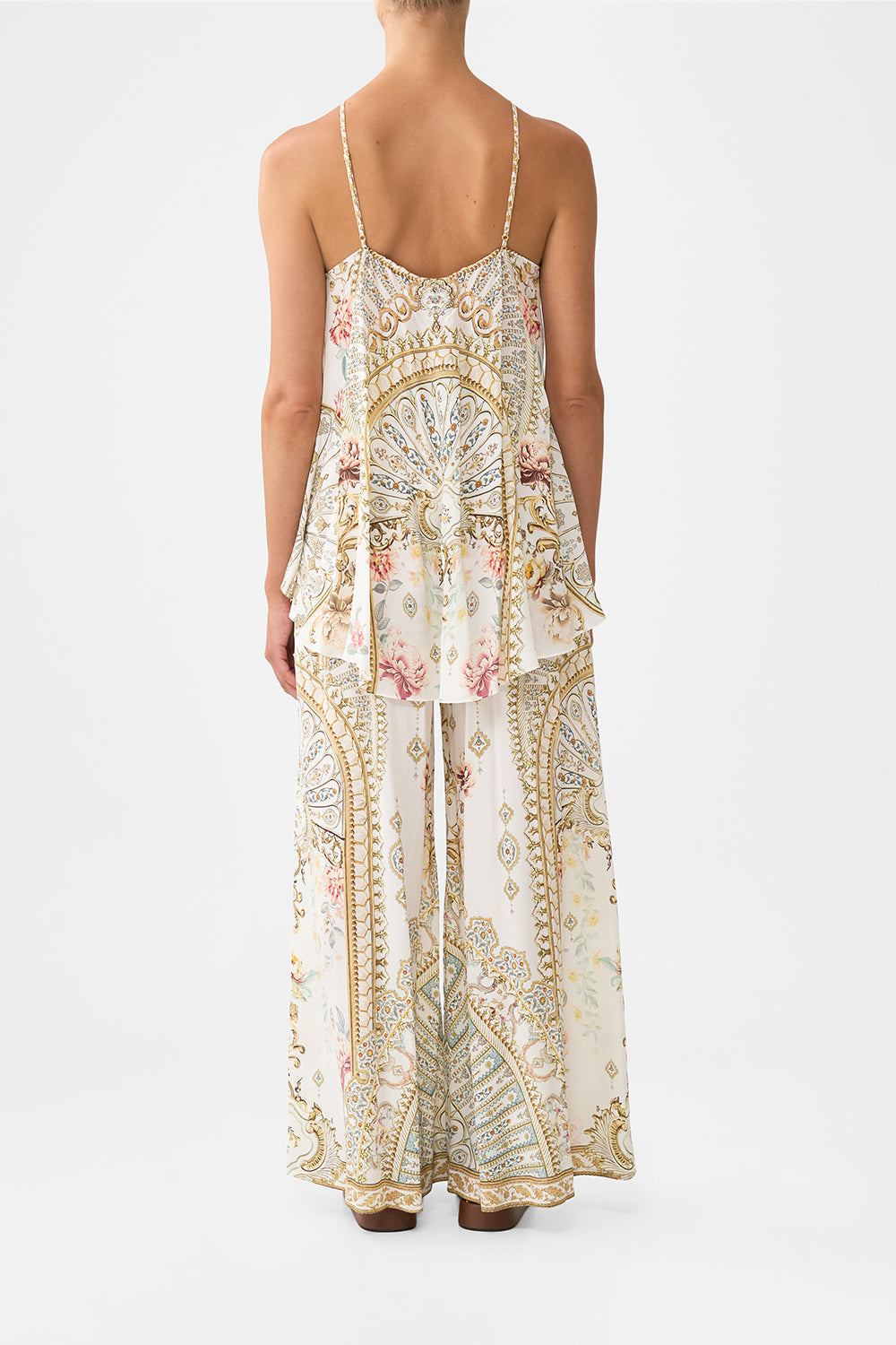 The CAMILLA BUTTON FRONT LOUNGE PANT WITH LOVE FROM TÜRKIYE in our WITH LOVE FROM TÜRKIYE print.