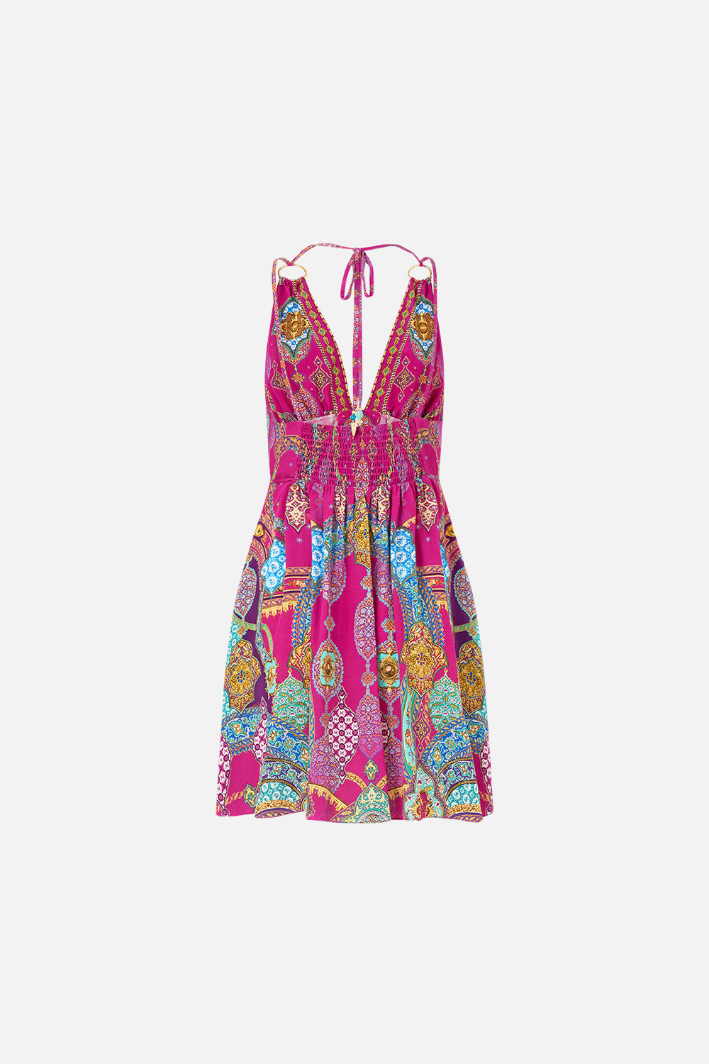 The CAMILLA MINIMAL SHIFT DRESS HIGH CLASS HOOKAH in our HIGH CLASS HOOKAH print.