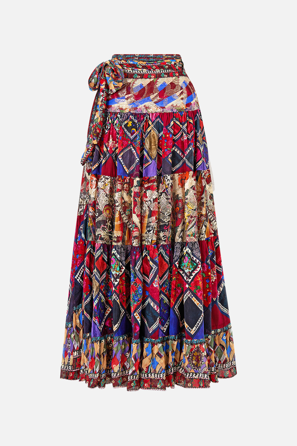 The CAMILLA PANELLED HAREM PANT WITH TIE WAIST CHAIN GANG in our  print.