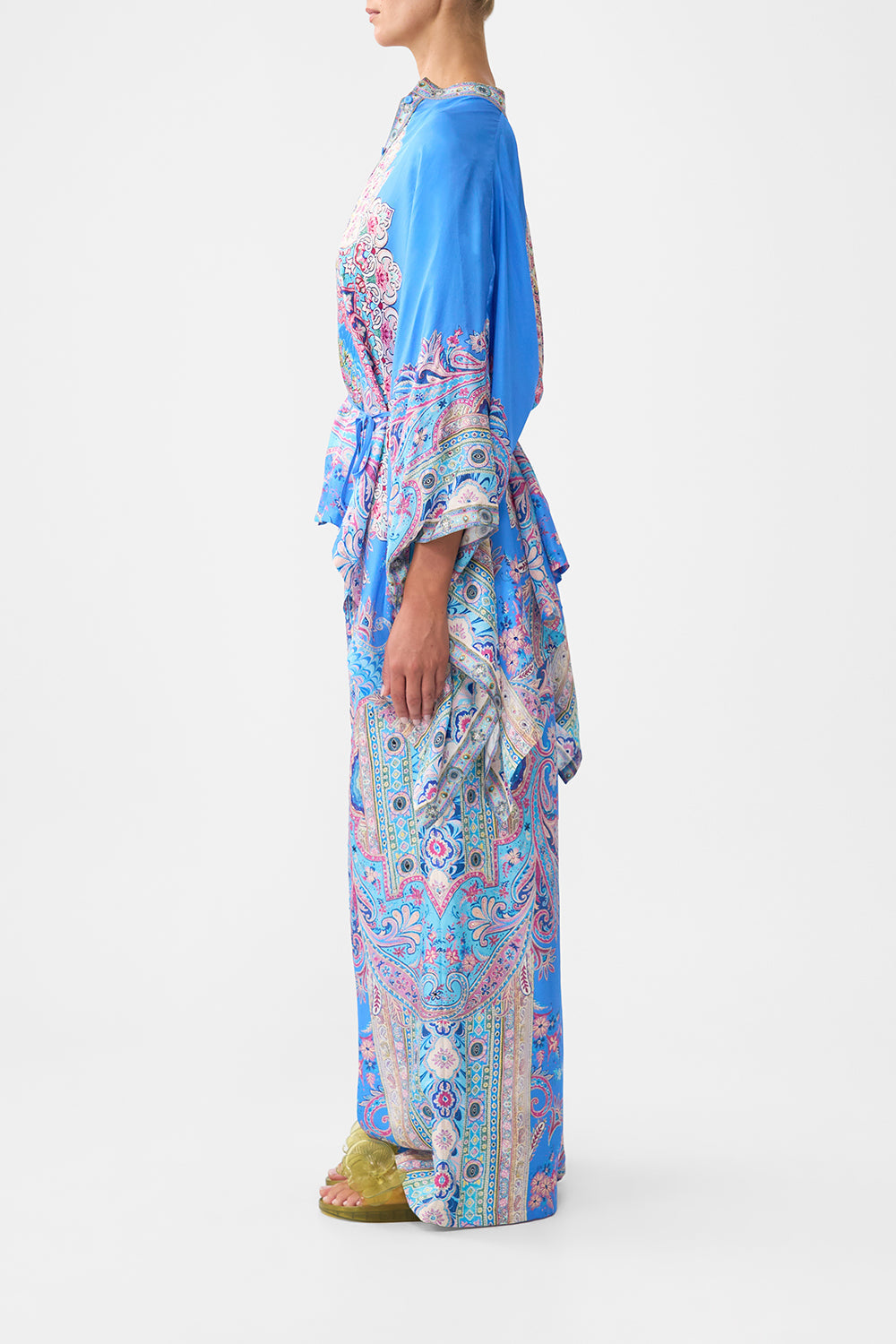 The CAMILLA SMALL CANVAS CLUTCH CONCUBINES, SULTANS & COURTIERS in our  print.